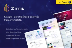 Mua Zimis – Data Science & Analytics Figma Template giá rẻ