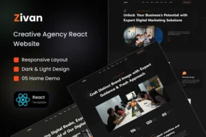 Mua Zivan - Creative Agency React Template giá rẻ