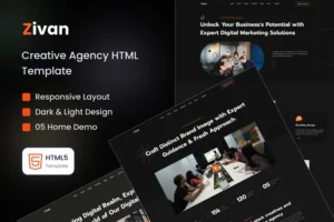 Mua Zivan - Creative Agency Template giá rẻ