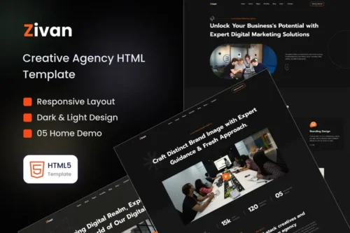 Mua Zivan - Creative Agency Template giá rẻ