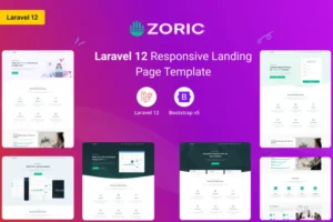 Mua Zoric Laravel 12 Responsive Landing Page Template giá rẻ