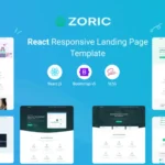 Zoric – React Responsive Landing Page Template