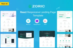 Mua Zoric - React Responsive Landing Page Template giá rẻ