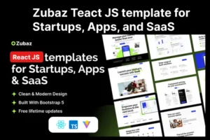 Mua Zubaz - Startup & SaaS React Js Tempalte giá rẻ