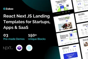 Mua Zubaz - Startup & SaaS React Next Js Tempalte giá rẻ