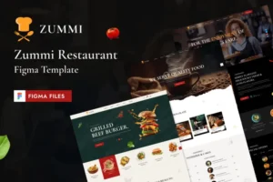 Mua ZUMMI – Cafe and Restaurant Figma Template giá rẻ