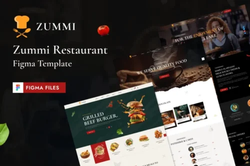 Mua ZUMMI – Cafe and Restaurant Figma Template giá rẻ