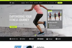 Mua Zunzo - Running Club and Sports React Template giá rẻ