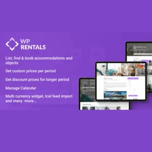 mua WP Rentals - Booking Accommodation WordPress Theme