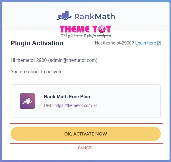 Active account rank math