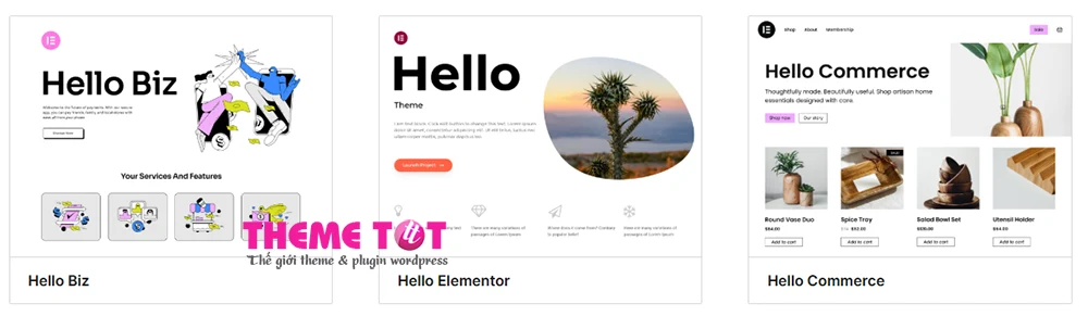 Theme WordPress hỗ trợ elementor tốt nhất