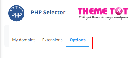 chỉnh PHP Options