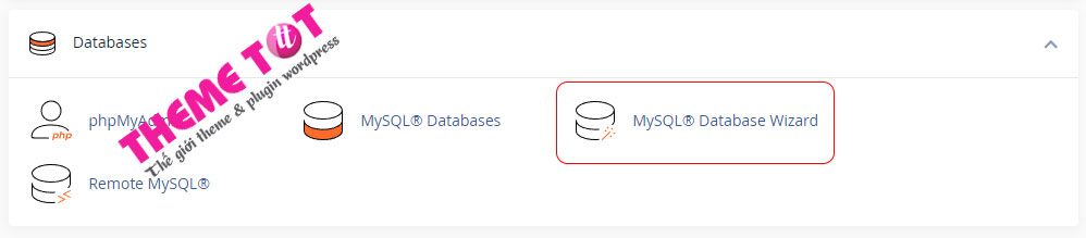 tìm kiếm MySQL® Database Wizard