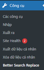 sử dụng Better Search Replace